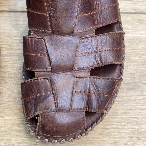 Pikolinos Tarifa Men\'s Sandals Brown Leather Gorpcore Casual Classic 42 8.5 main image 8
